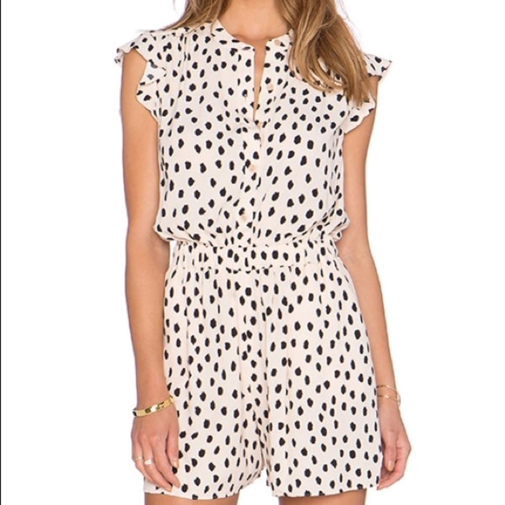 Kate spade leopard Romper size 4 Shell
